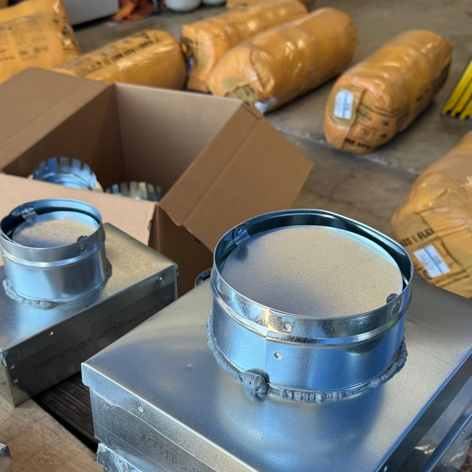 Ductwork and HVAC equipment