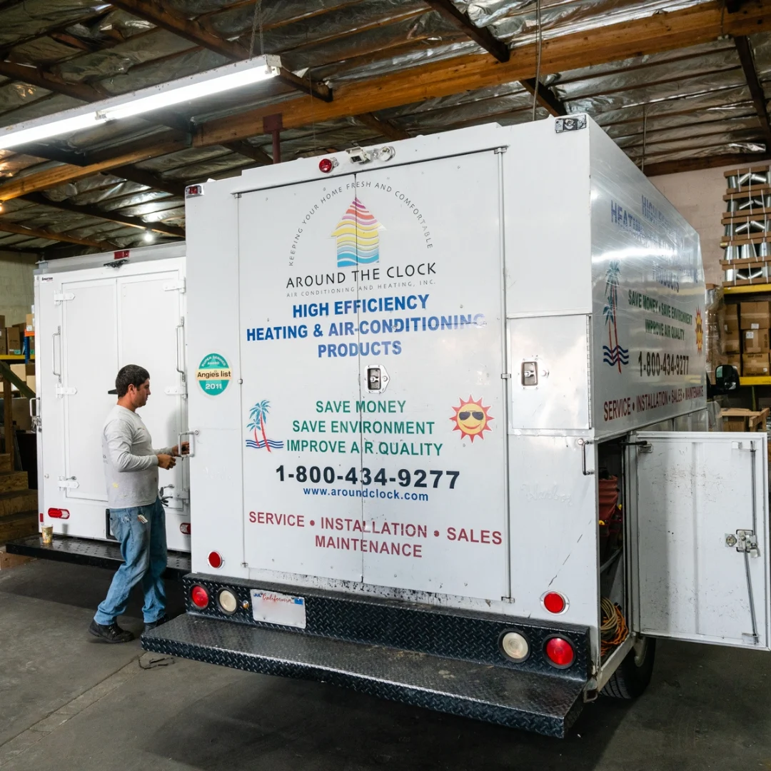 Work shared by Around the Clock Heating and Air Conditioning, Inc.
