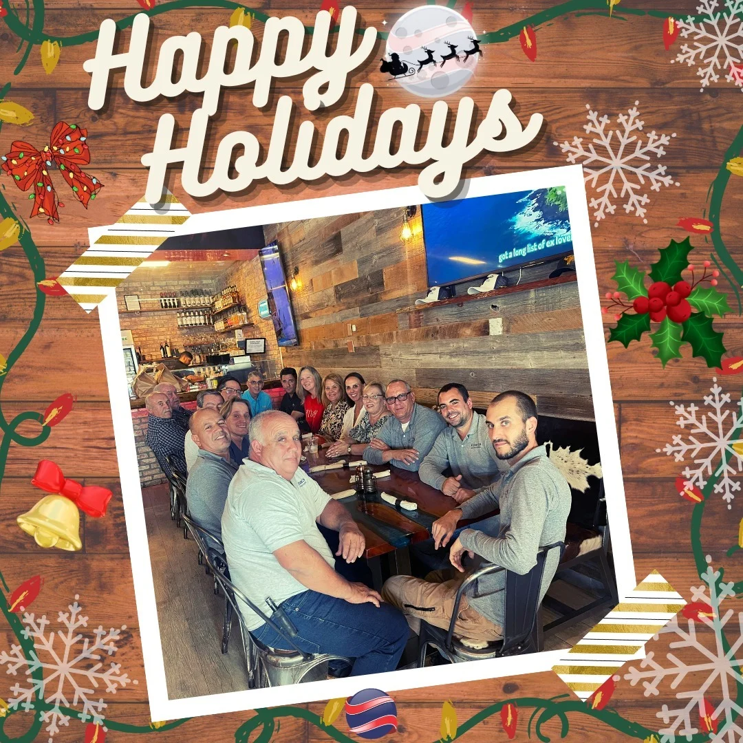 Flow-Tech team at their company holiday gathering.