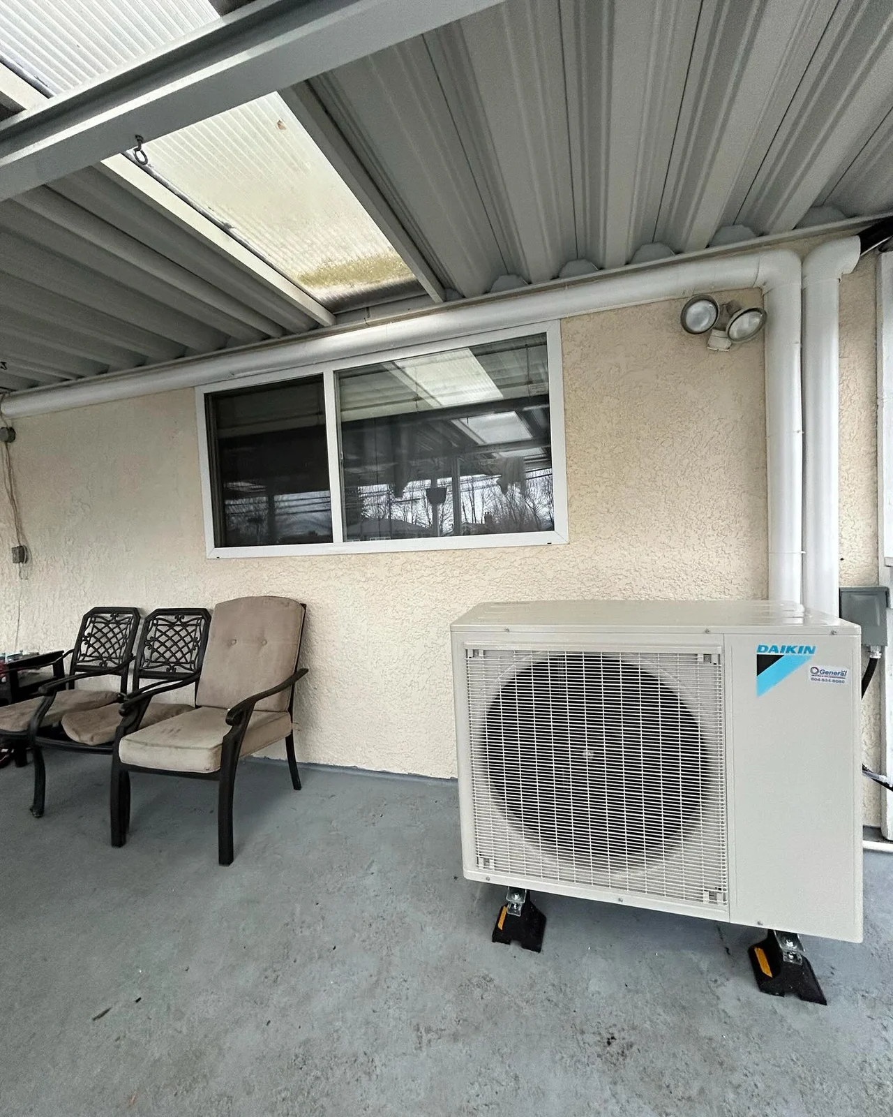 General Heating Daikin mini-split outdoor installation.