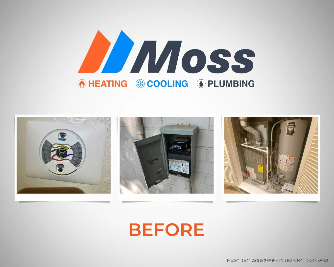 HVAC replacement project photographed before installation
